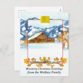 ワイオミンクリスマスグリーツファームハウスカスタム シーズンポストカード (正面/裏面)