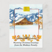 ワイオミンクリスマスグリーツファームハウスカスタム シーズンポストカード (正面)