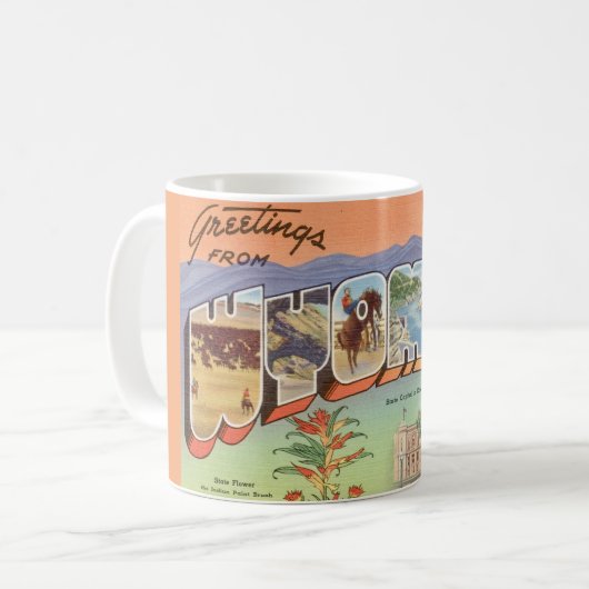 ワイオミングからのご挨拶 コーヒーマグカップ (正面左)