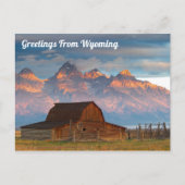 ワイオミングからの挨拶 ポストカード (正面)