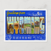 ワイオミングからの挨拶 ポストカード (正面)