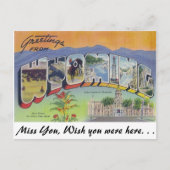 ワイオミングからの挨拶 ポストカード (正面)