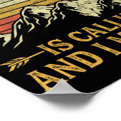 ワイオミングが呼び出し、私は7に行かなければならない ポスター (角)