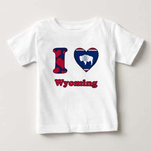 ワイオミングが大好き ベビーTシャツ (正面)