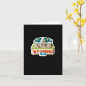 ワイオミングのシール カード (黄色い花)