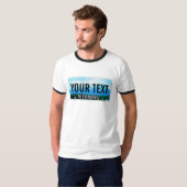 ワイオミングのナンバープレート Tシャツ (正面フル)