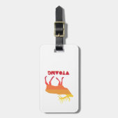 ワイオミングのヘラジカ ラゲッジタグ (正面縦)