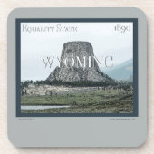 ワイオミングのポスター コースター (正面)