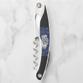 ワイオミングのマップ、ポリゴンメッシュのラインマップ ソムリエナイフ (正面)