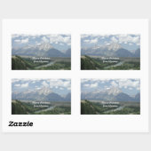 ワイオミングのメリークリスマス 長方形シール (シート)