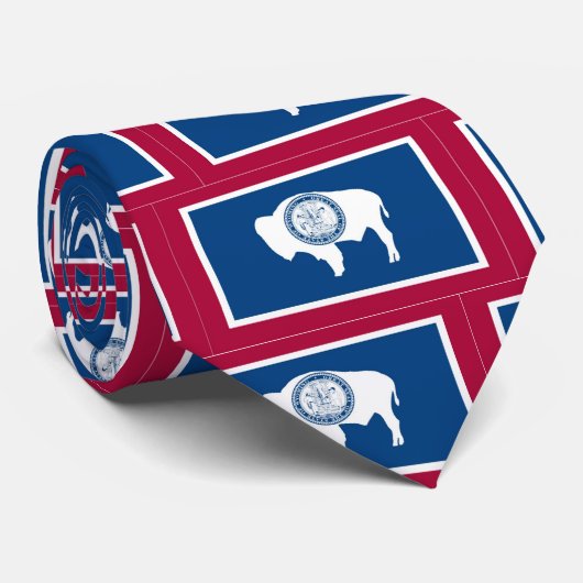 ワイオミングの州の旗 ネクタイ (ロール)