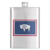 ワイオミングの州の旗 フラスク (正面)