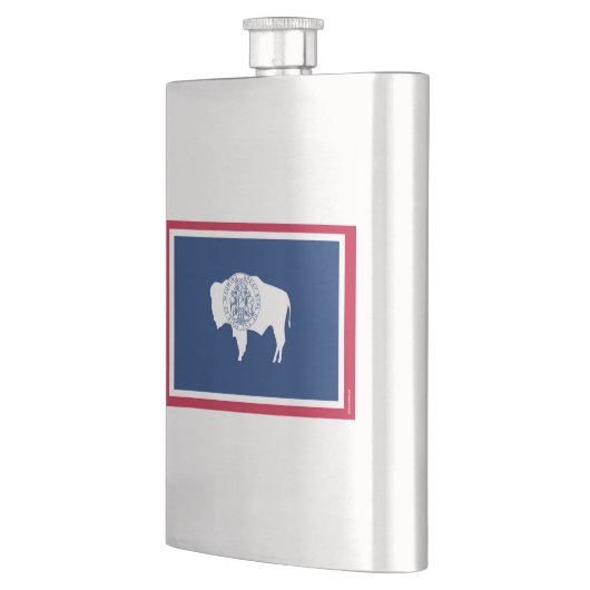 ワイオミングの州の旗 フラスク (左)