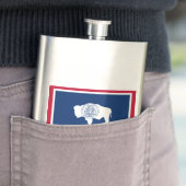 ワイオミングの州の旗 フラスク (インサイチュ)