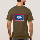 ワイオミングの州の旗 Tシャツ (裏面)