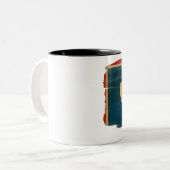 ワイオミングの旗のマグ ツートーンマグカップ (正面左)