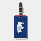 ワイオミングの旗 ラゲッジタグ (正面縦)