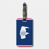 ワイオミングの旗 ラゲッジタグ (裏面縦)