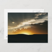 ワイオミングの日没の郵便はがき ポストカード (正面/裏面)