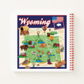 ワイオミングの漫画の地図 ノートブック (裏面)