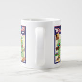 ワイオミングの漫画マップ ジャンボコーヒーマグカップ (裏面)