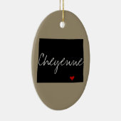 ワイオミングの町 セラミックオーナメント (右)