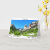 ワイオミングの郵便はがき カード (黄色い花)