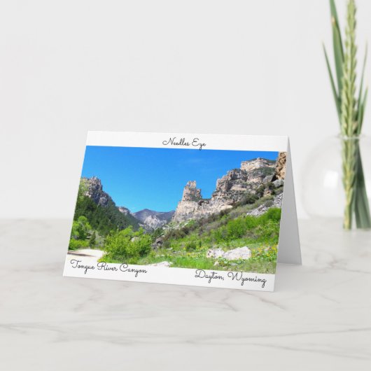 ワイオミングの郵便はがき カード (正面)