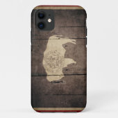 ワイオミングの険しい木製の旗 Case-Mate iPhoneケース (裏面)