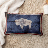 ワイオミングの風化させた旗 ランバークッション (ブランケット)