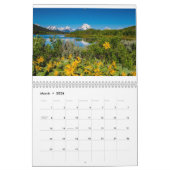 ワイオミングの風景 カレンダー (3月 2026)