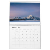 ワイオミングの風景 カレンダー (2月 2026)