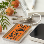 ワイオミングの1944年のヴィンテージのナンバープレートKeychain キーホルダー (正面右)