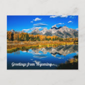 ワイオミングはがきの挨拶 ポストカード (正面)