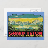 ワイオミングはがきグランドテトン国立公園 ポストカード (正面/裏面)