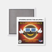 ワイオミングは日食の磁石を岩にする マグネット (正面/裏面)