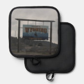 ワイオミングへようこそ 鍋敷き (正面/裏面)