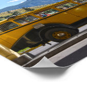 ワイオミングイエローストーン国立公園イエローバス ポスター (角)