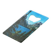 ワイオミンググランドテトンマウンテンズ抽象芸術 クレジットカード栓抜き (裏面アングル)