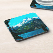 ワイオミンググランドテトンマウンテンズ抽象芸術 コースター (左側)