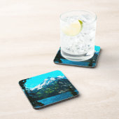 ワイオミンググランドテトンマウンテンズ抽象芸術 コースター (右側)