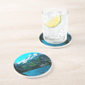 ワイオミンググランドテトンマウンテンズ抽象芸術 コースター (側面)