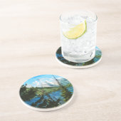 ワイオミンググランドテトンマウンテンズ抽象芸術 コースター (側面)