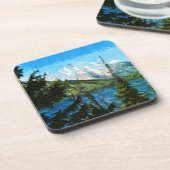 ワイオミンググランドテトンマウンテンズ抽象芸術 コースター (左側)