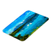 ワイオミンググランドテトンマウンテンズ抽象芸術 マグネット (左側)