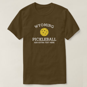 ワイオミングピックルボールクラブパートナーネームカスタム Tシャツ