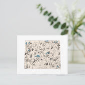 ワイオミングヴィンテージ写真マップアンティーク州グラフ ポストカード (スタンド正面)