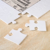 ワイオミングヴィンテージ写真マップ ジグソーパズル (側面)