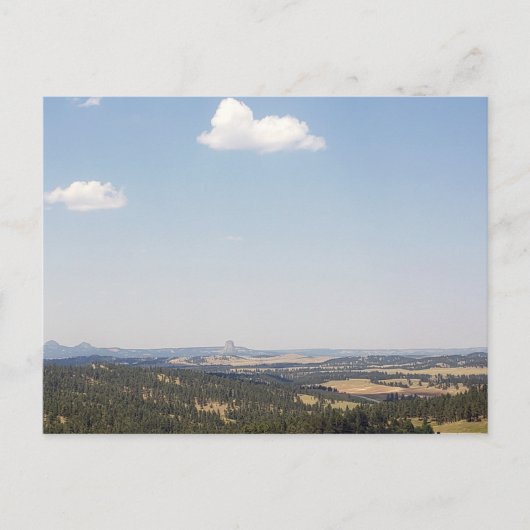 ワイオミング南から見える悪魔の塔 ポストカード (正面)