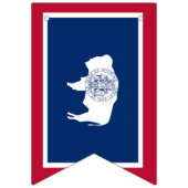 ワイオミング国旗のパーティー、バンティングのバナー/結婚式 バンティングフラッグ (第2の旗)